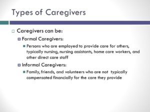 Types of caregivers